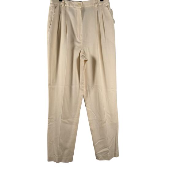 NWT Pendleton 70s Pendleton Tan Wool Trouser Pants Pleated High Rise Size 12 - Picture 1 of 11